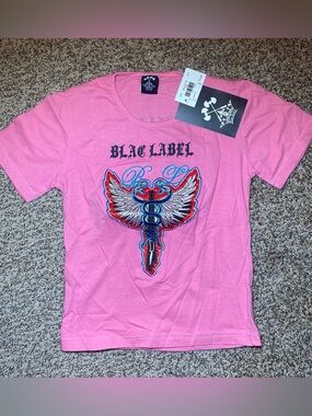 Blac Label Pink Logo Tee